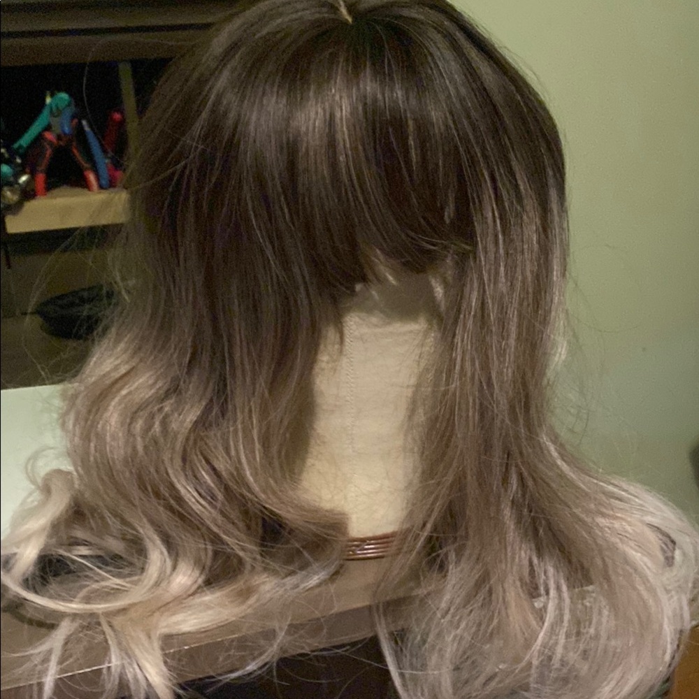 Stylish Ombre Brown and Blonde Wig
